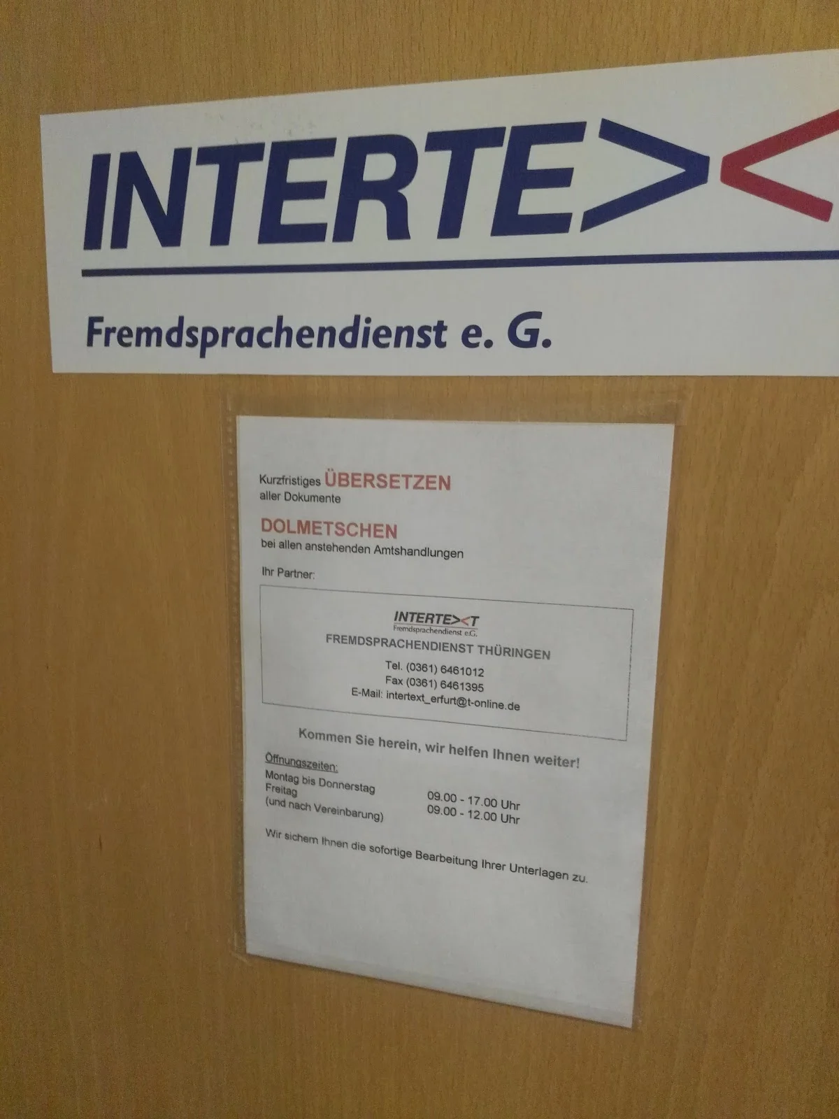 INTERTEXT Fremdsprachendienst e.G.